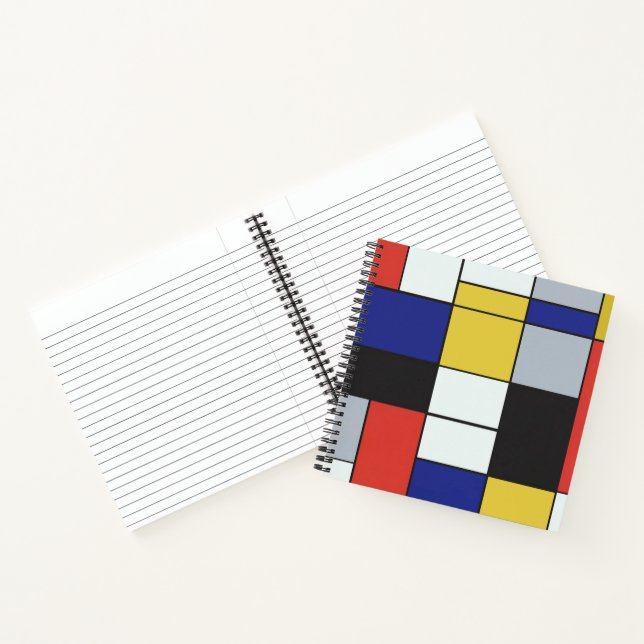 Carnet Piet Mondrian - Composition Abstrait géométrique (Intérieur)