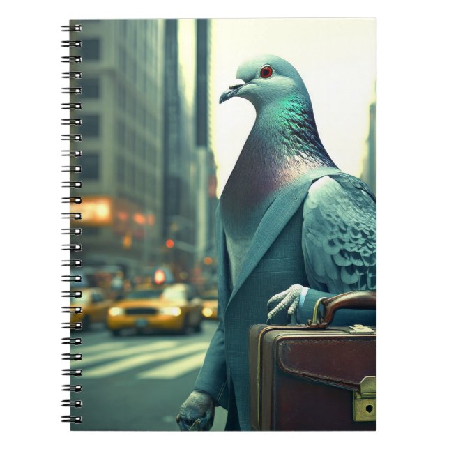 Carnet Pigeon au bureau (Devant)