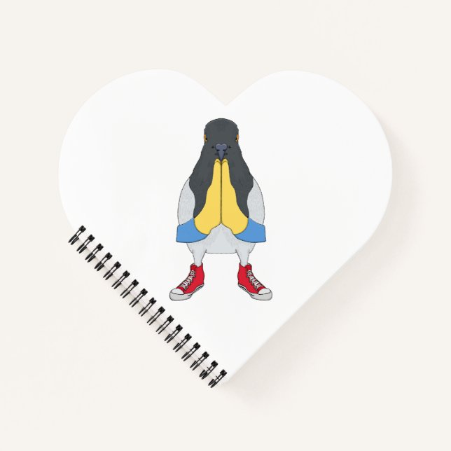 Carnet Pigeon avec chaussures (Devant)