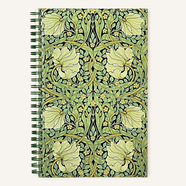 Carnet Pimpernel (vert) de William Morris, (Recto)