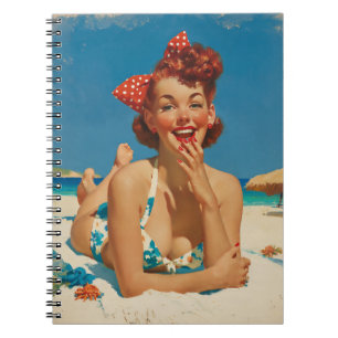 Carnet Pin-Up de la Plage Rétro