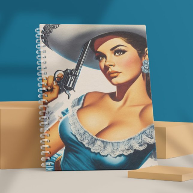 Carnet Pin-up rétro Far West (Créateur téléchargé)
