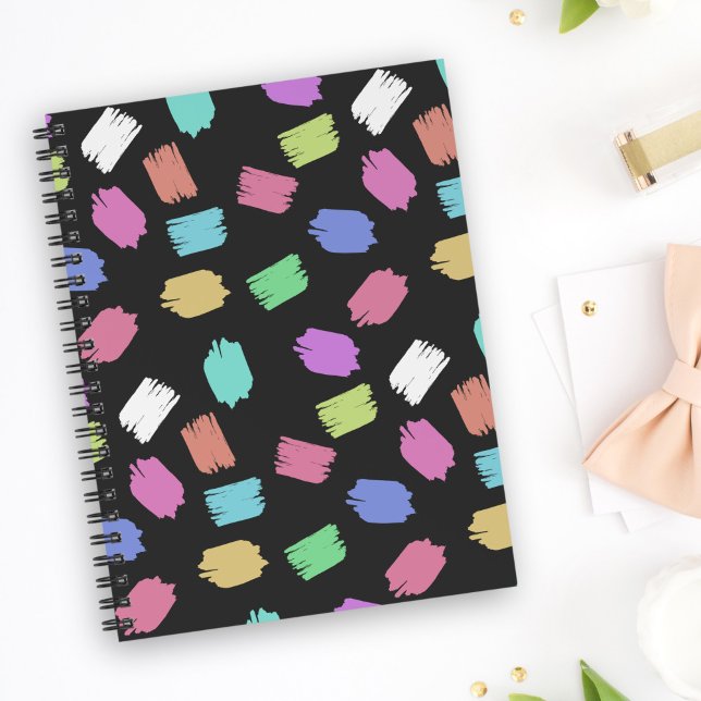 Carnet Pinceau de peinture contours, pinceaux colorés (Créateur téléchargé)