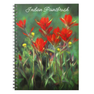 Carnet Pinceau Indien Peinture - Art Floral Original
