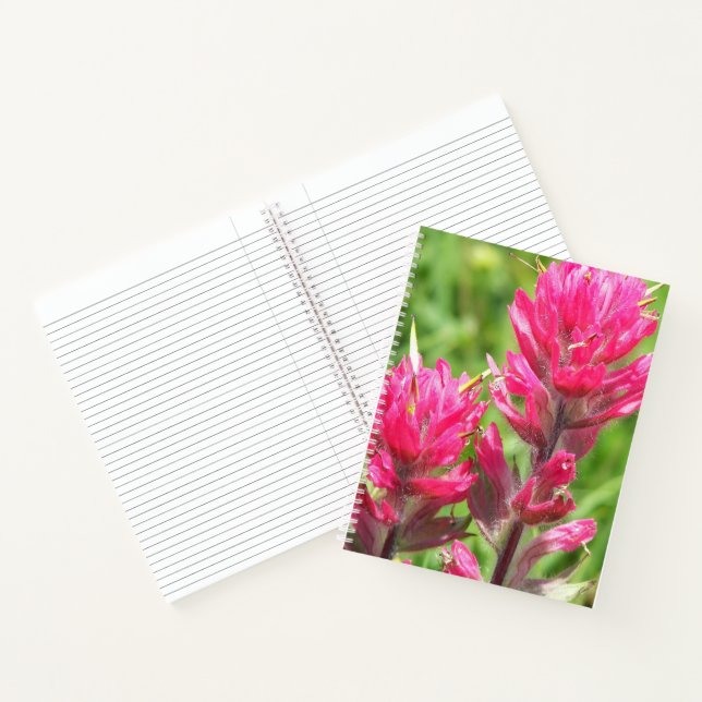 Carnet Pinceau Magenta Fleurit Floral (Intérieur)