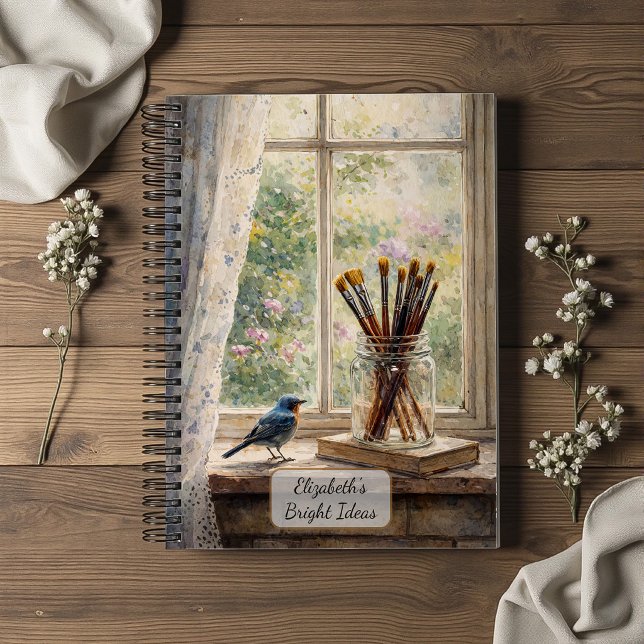 Carnet Pinceaux d'artiste Scène de fenêtre (Créateur téléchargé)