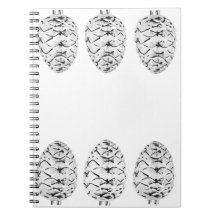 Carnet Pinecones en argent