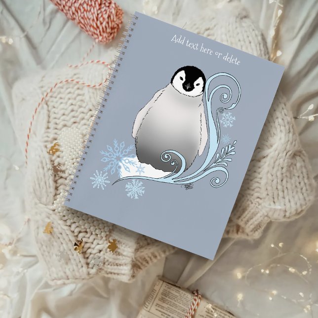 Carnet Pingouin Art Nouveau Snowflakes (Créateur téléchargé)