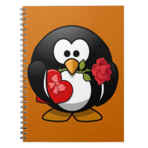 Pingouin de heureuse Sainte-Valentin