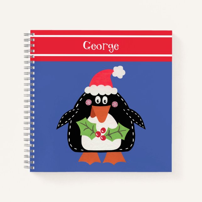 Carnet Pingouin de Noël (Devant)