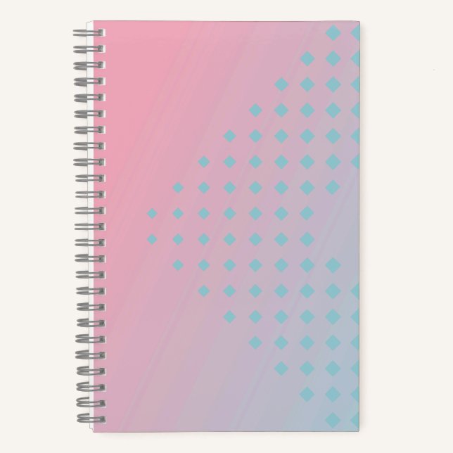 Carnet Pink and Blue Ombre Gradient Notebook (Recto)