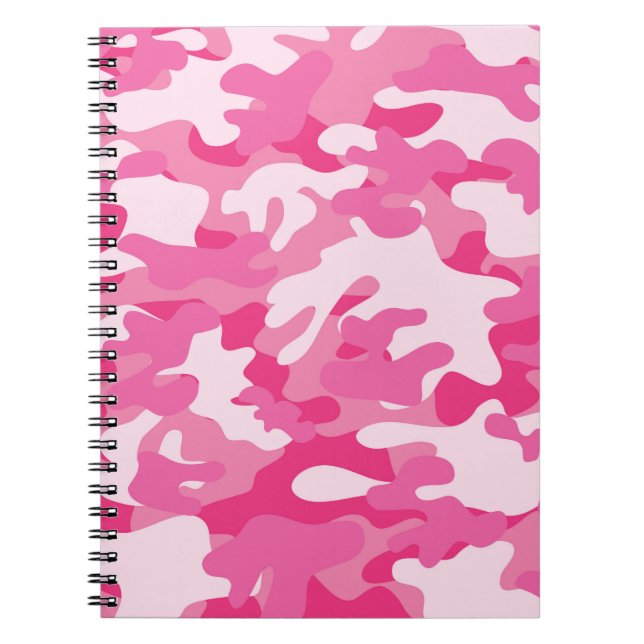 Carnet Pink and White Camo Design (Devant)
