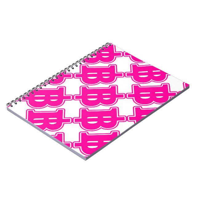 Carnet PINK BAHT SIGNER ฿ Thai Devise ฿ (Côté gauche)