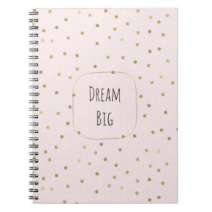 Carnet Pink Blush Gold Sparkle Confetti Inspiration