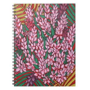 Carnet Pink Cone Ginger Alpinia Tropical Flowers Floral