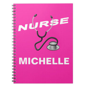 Carnet PINK Custom Nurse Name