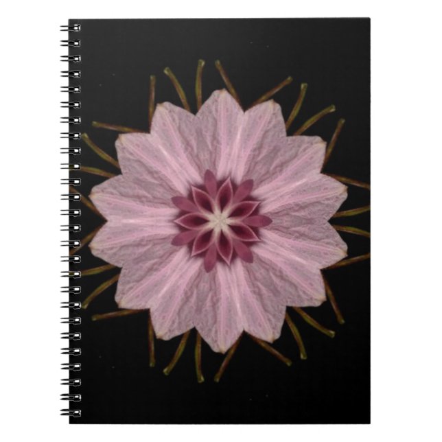 Carnet Pink Floral Abstract (Devant)