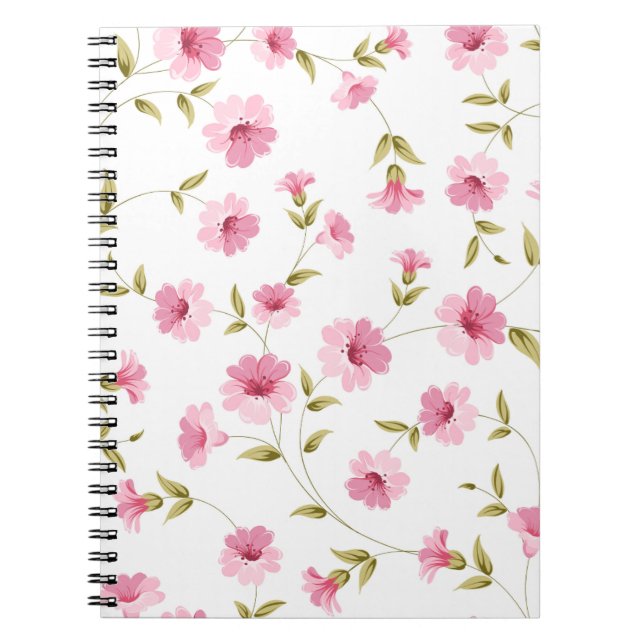 Carnet Pink Floral Print (Devant)