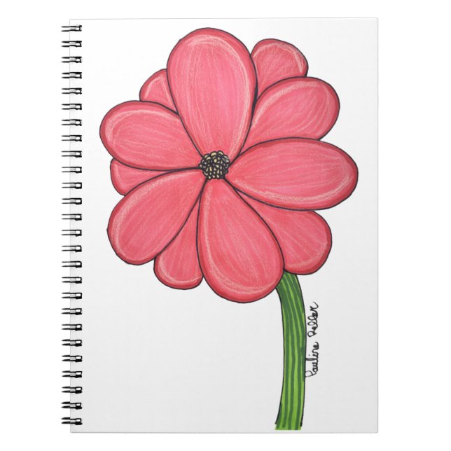 Carnet Pink Flower Full (Devant)