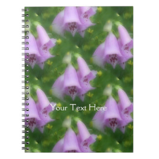 Carnet Pink Foxglove Flowers Nature