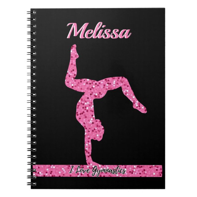 Carnet Pink Gymnastique Fille Éperche Balancier (Devant)