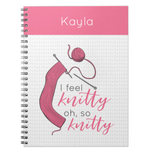 Carnet Pink I Feel Knitty, Oh So Knitty
