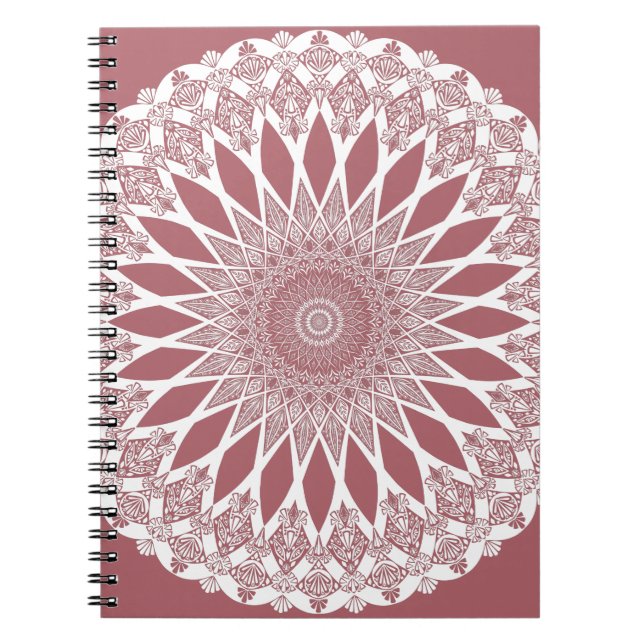 Carnet Pink Madder Tristyns Mandala (Devant)