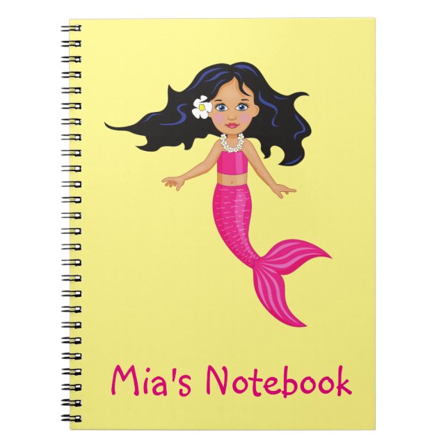 Carnet Pink Mermaid (Devant)