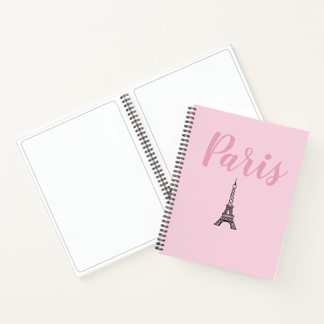Carnet Pink Paris Eiffel Tower Sketbook (Intérieur)