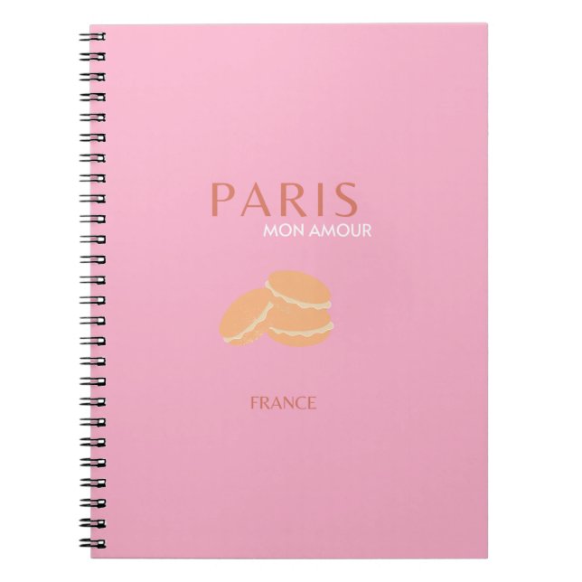 Carnet Pink Paris Travel Art Retro Art Preppy Art Décor (Devant)