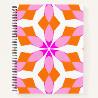 Carnet Pink Purple and Orange Floral Geometric