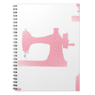 Carnet pink sewing machine