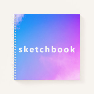 Carnet Pink Sky Arrière - plan Carré Spiral Art Sketchb