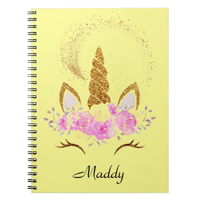 CARNET PINK UNICORN POCKET FOLDER (Devant)