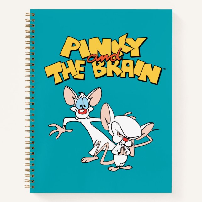 Carnet Pinky et le cerveau | Afficher le logo (Devant)