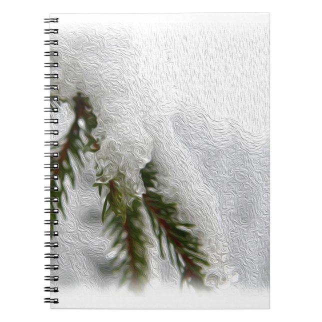 Carnet Pins neigeux (Devant)