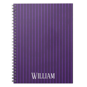 Carnet Pinstripes pourpres
