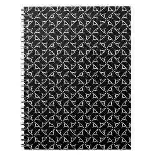 Carnet Pinwheel Spiral Blanc Illusions Abstraites Ligne A
