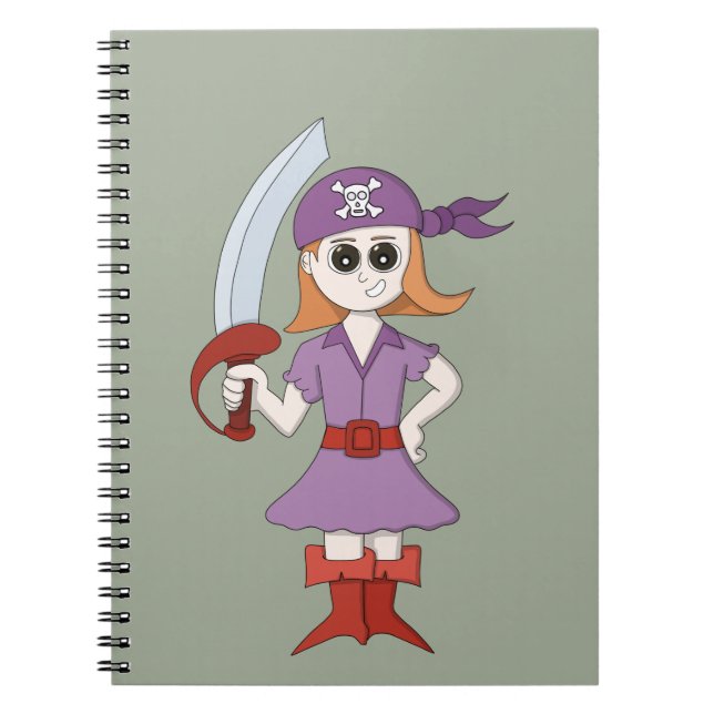 Carnet Pirate Girl (Devant)