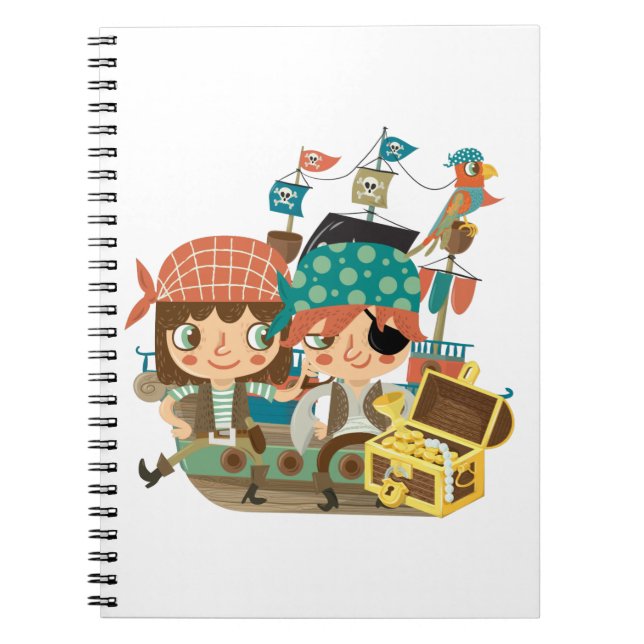 Carnet Pirates Au Trésor (Devant)