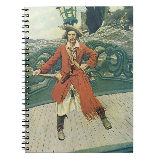Carnet Pirates d'antan, Capitaine Keitt par Howard Pyle (Devant)