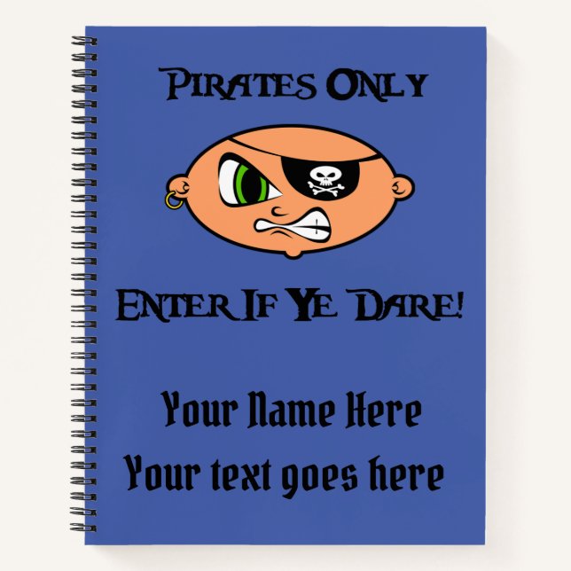 Carnet Pirates seulement - Entrez Si Vous Osez! - Caricat (Devant)