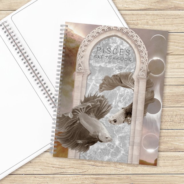 Carnet Pisces Muse Ethereal Zodiac Sketbook (Créateur téléchargé)