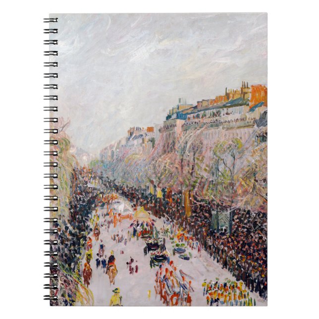 Carnet Pissarro - Montmartre, Mardi Gras sur le boulevard (Devant)