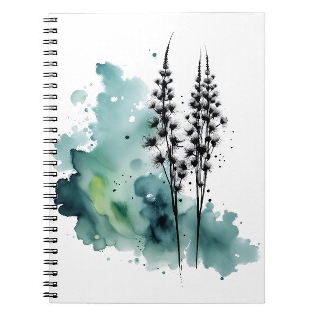 Carnet Pissenlit - Fleurs aquarelle (Devant)