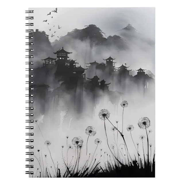Carnet Pissenlit - Fleurs aquarelle (Devant)