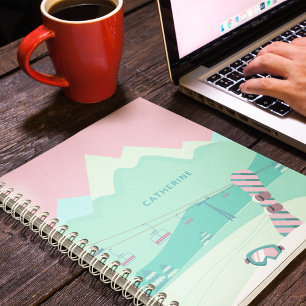 Carnet Pistes de ski d'hiver de snowboard moderne Personn