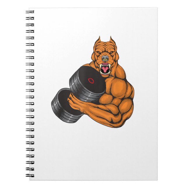 Carnet Pit Bull Fitness - Poids du corps de levage (Devant)