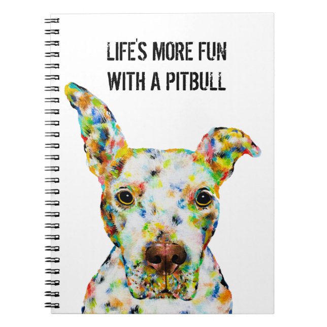 Carnet Pitbull 6,5 po x 8,75 po (Devant)