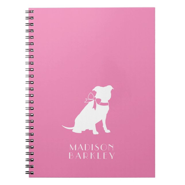 Carnet Pitbulle Pit Bull Chien Chien Chien Chien C (Devant)